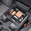 TACORBO Center Console Full Organizer Tray Compatible with Refreshed 2022-2023 2024 2025 Silverado/Sierra 1500,2024 2025 Chevy Silverado/GMC Sierra 2500HD 3500HD,Front Bucket Seats Only