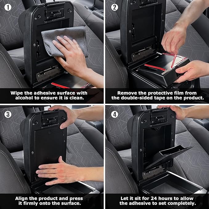 Center Console Organizer (3-piece set) for Tacoma 2016-2023 - for Tacoma Accessories