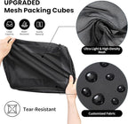 Mesh Packing Cubes for Travel, Durable Luggage Organizer with Sturdy Material and Double Zippers, Comprehensive Set for Trave