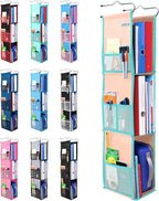 ABRA® 3 Shelf Hanging Locker Organizer for School, Gym, Work, Storage | Deep Shelves 6”x 9”| Eco-Friendly Fabric Healthy for 