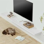 Vivelove 12 in Deep Floating Shelves for Wall, 72" x 12" x 2" Shelves for Room Wall Mounted, 2 Inch Thick Shelf for Bathroom 