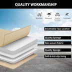 Car Seat Covers Full Set,Breathable and Waterproof Faux Leather Automotive Seat Covers for Cars,Luxury Universal Fit Seat Cov