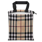 Car Trash Bag Large Hanging Can for Back of Seat, Cute Waterproof Car Garbage Bag for Vehicle, Travelling, Outdoor Luxury Plaid
