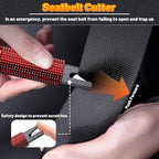 Safety Hammer - Safe Hammer Glass Breaker Under Water, Upgraded Antiskid, Car Hammer Seatbelt Cutter Car Window Breaker Emerg