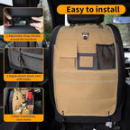 Back Seat Car Organizer with Car Storage Bags, Universal Car Organizers and Storage Truck Organizer(Brown)