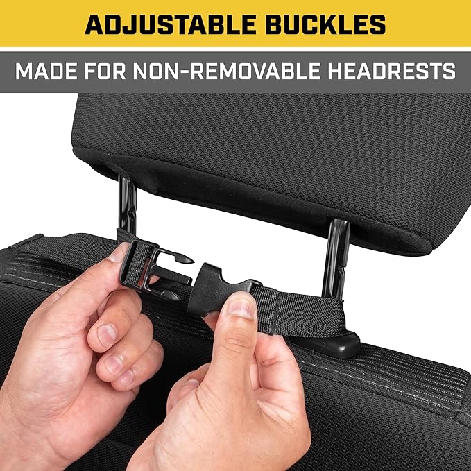 CAT® Car Seat Organizer for Cars Trucks SUVs, Removable Portable On-The-Go, Securely Attaches to Front or Rear Seats, Adjustable Straps, Car Accessories Compact Caddy for Travel Driving - Urban Camo