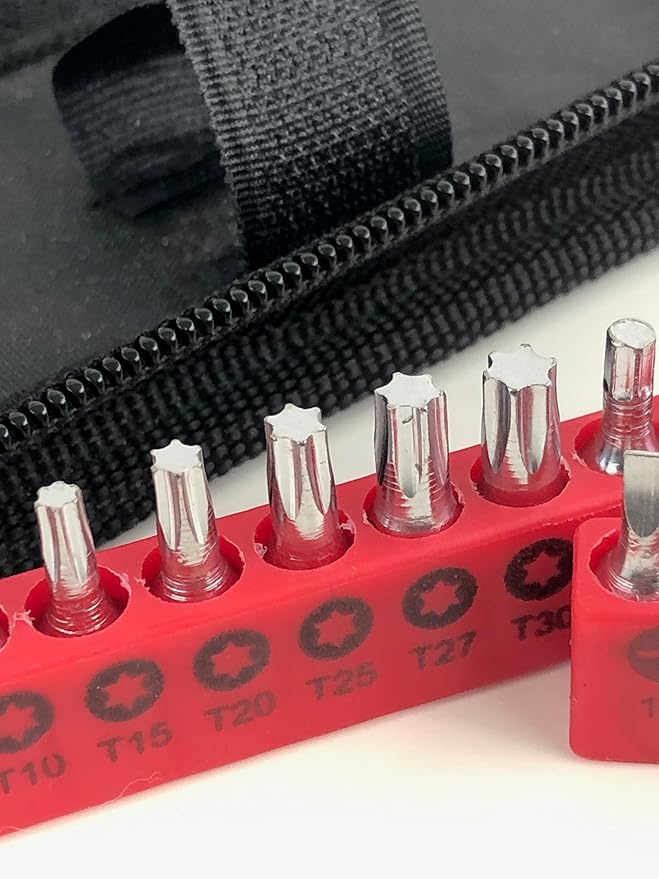 Apollo Tools 56 Piece Compact Metric Auto Tool Set in Zippered Case, Small Mechanic Tool Set for Car Emergency, Motorcycle Re