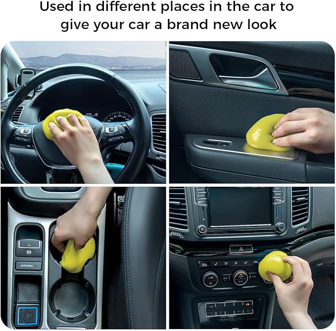 COLORCORAL 480g Cleaning Gel Universal Dust Cleaner for Car Vent Keyboard Cleaning Detailing Slime Putty Cleaning Kit Car Acc