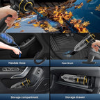 Car Vacuum Cleaner High Power - 22000PA Portable Cars Vacuum 4 in 1 Compressed Air Duster & Air Blower & Pump Hand Held Vacuu