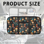 Mushroom Car Sun Visor Organizer, Auto Interior Visor Storage Pouch Holder with Zipper, Auto Interior Accessories Multi-Pocket Universal Car Accessories for Card, Document