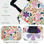 Spring Flower Car Garbage Bag,Waterproof Small Car Trash Bag Hanging Back of Seat,Drawstring Hanging Car Trash Bag with Adjustable Buckle for Car Accessories