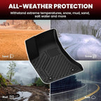 LASFIT Floor Mats & Trunk Mat for Dodge Charger 2011-2023 RWD, for Chrysler 300 2011-2023 RWD Without Subwoofer, All Weather TPE Custom Fit Car Mats Floor Liners Cargo Liner Cargo Mat Black