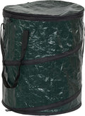 Household Essentials Pop Up Hamper, Pop Up Camping Trash Can, Great for Outdoor or Indoor Use, Portable and Collapsible with Zippered Top, Green