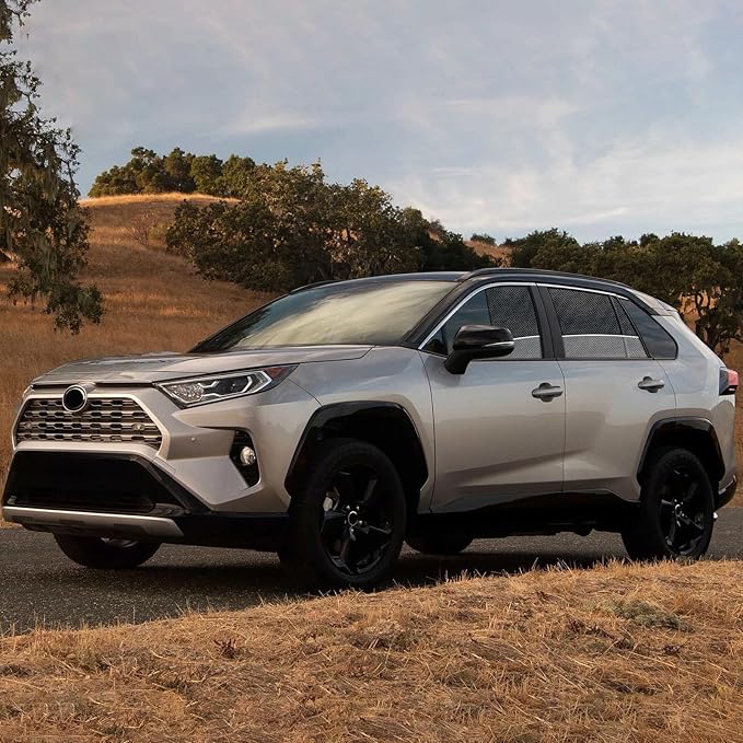 RAV4 Specific Side Window Sun Shades, 2019-2024 Vehicle Interior Shade for Baby Mesh Car Window Covers, Breathable, UV Protection and Heat Insulation (RAV4（2019-2024）, Front+Rear side-4pcs)