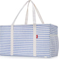 LHZK 2 Pack Extra Large Utility Tote Bag with Metal Wire Frame and the Sides Rinforced, Extra Large Tote Bag with Handle for