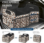 Femuar Car Trunk Organizer, Trunk Storage Organizer with Large Capacity Waterproof Collapsible Trunk Organizer for Car Suv/Je