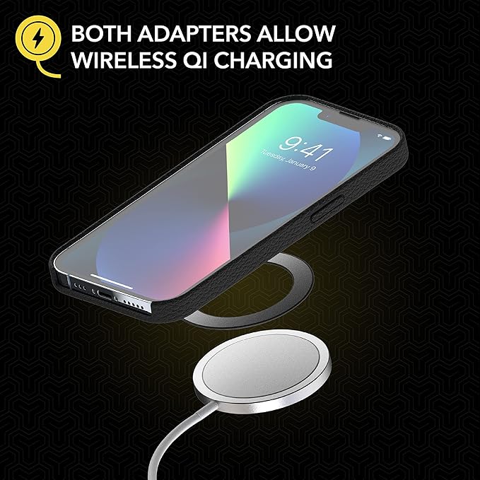Scosche MagicRing Kit with Magnetic Adapter Ring and Disc for Wireless Charger and MagSafe Phone Mount Compatibility, Universal MagSafe Rings for Phone Case Compatible with iPhone, Samsung, Android