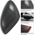 ROCCS Compatible with 2021-2023 Mustang Mach-E Side Mirror Cover Caps Auto Car Mirror Cover Rearview Mirror Guard Covers Replacement Door Side Exterior Decoration Trims Accessories(Bright Carbon)