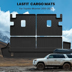 LASFIT Cargo & Backrest Mats for Toyota 4Runner 2010-2024 (Only for 7 Seats), All Weather Custom Fit Cargo Liner for Toyota 4 Runner 2025 TPE Mats Seatback Mat & Trunk Mat, Black