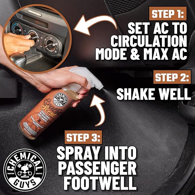 Chemical Guys AIR_300_04 New Car and Leather Scent Sample Kit, Great for Cars, Trucks, SUVs, RVs & More (4 fl oz) (2 Items)