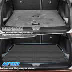 Sunsdrew Trunk Cargo Liner for 2023-2026 Nissan Ariya Accessoreis, Rear Trunk Mat Cargo Mat All Weather Protection TPE Rubber Raised Edge