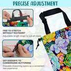 Car Trash Bag Abstract Succulent Plant Leak-Proof Waterproof Car Garbage Bag with Drawstring Foldable Canvas Trash Bin with Adjustable Buckle for Car Accessories, Travelling, Camping