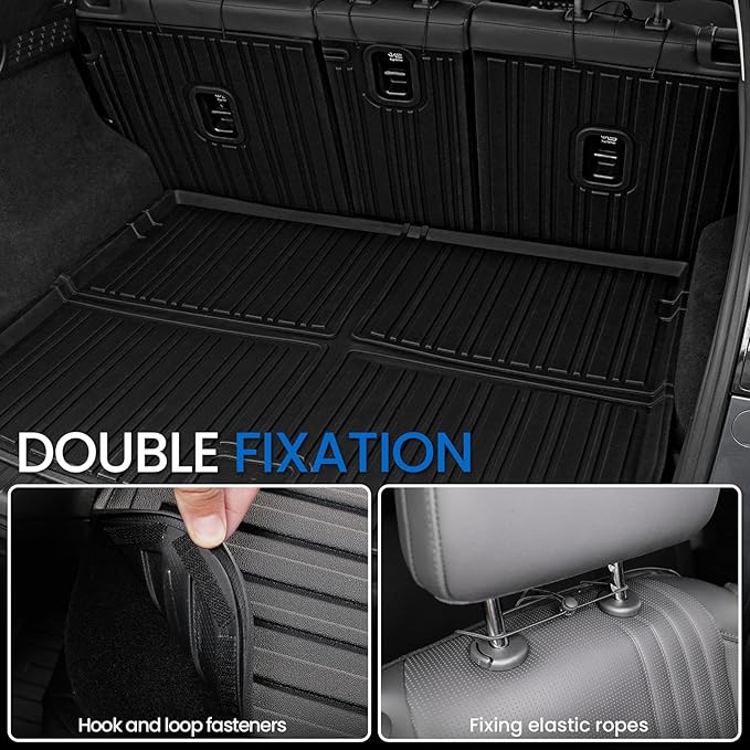 Floor Mats Set for 2017-2025 Mazda CX-5, All Weather TPE Backrest Mat Trunk Mat Cargo Liner Door Sill Guards Accessories for CX5 (Full Mats Set)