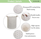 CLOCOR Large Round Storage Bin,Collapsible Storage Baskets, Dirty Laundry Hamper Baskets for Baby Boys and Girls, Office, Bed