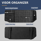 Visor Organizer Sun Visor Molle Panel for Bronco, Tactical Sun Visor Organizer Molle Webbing For Ford Bronco Accessories 2021-2025 Visor Storage Holder Pouch,2 Pack,Fit Driver Passenger Side
