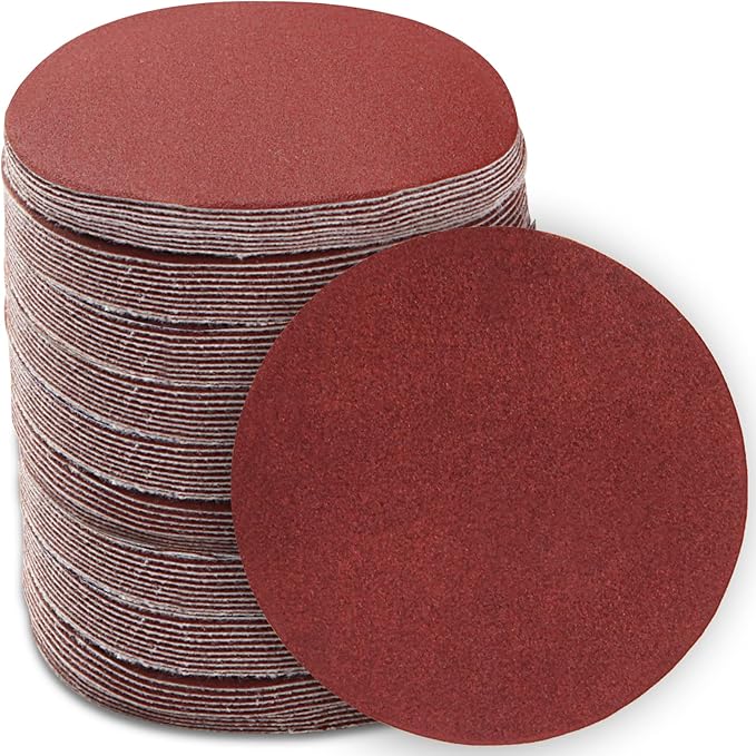 130 PCS 3 Inch Sanding Discs, MAPRIAL 3 Inch 320 Grit Sandpaper Hook and Loop Sanding Disc Assortment for Drill Sander Grinder Rotary Tools, Woodworking, Wood Furniture, Metal