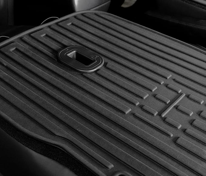 Kick Mats Backrest Mats for 2020-2024 2025 Kia Telluride 7 Passenger Captain Chairs Car Mats Accessories, All Weather TPE Interior Protector(2nd Row Backrest Mats)