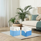 Geiserailie 6 Pcs 11 x 11 Inch Cube Storage Bins Fabric Storage Organizer Bins Foldable Cube Baskets with Sturdy Carry Handle