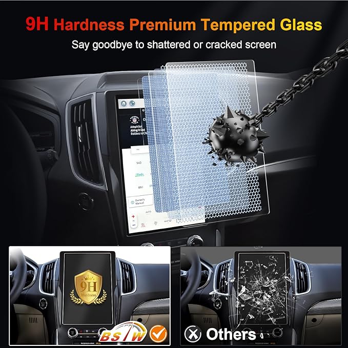 for 2024 Ford Edge Screen Protector for 2021-2024 Edge SE/SEL/ST/ST-Line/Titanium SYNC 4A 12-In Touchscreen 2024 Edge Accesso