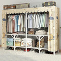 Portable Wardrobe Closet For Hanging Clothes, Installation-free Wardrobe, One-piece Folding Design,closet Organizer System,wa