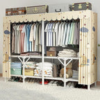 Portable Wardrobe Closet For Hanging Clothes, Installation-free Wardrobe, One-piece Folding Design,closet Organizer System,wa