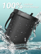 Leakproof Car Trash Can, 1.9 Gallon Soft Silicone Hanging Garbage Can with Lid, Easy to Clean Vehicle Trash Bin, Suitable for Sedans, SUVs, MPVs & Trucks