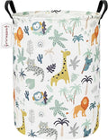 QUEENLALA Large Storage Basket,Laundry Hamper/Bathroom/Home Decor/Collapsible Round Storage Bin,Boys and Girls Hamper/Boxes/C