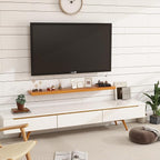 Vivelove Solid Wood Floating Shelves 48 Inches Long, 8”Deep x 1.4” Thick Wall Shelves for Bathroom, Living Room, Kitchen, Bed