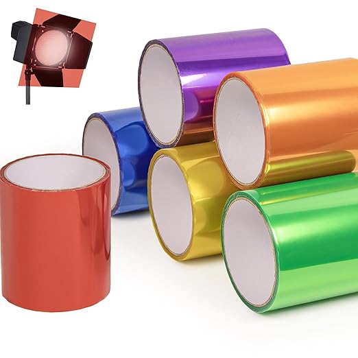 Lypumso Color Transform Light Filters, DIY Self Adhesive Car Light Tint Repair Tape for Headlight Fog Tail Lights, Transparent Outdoor Lights Window Home Decor Vinyl Wrap Film (Red, 4in x 20ft)