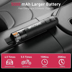 Windone Car Vacuum, 12000Pa 2-in-1 Cleaner & Tire Inflator 150PSI, 60W Brushless Motor, Cordless Handheld Vacuum & Air Pump w