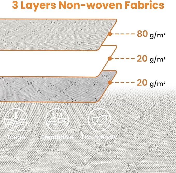 Fab totes 24 Gallons Clothes Storage, Foldable Thick Fabric Blanket Storage Bags, Containers for Organizing Bedroom, Closet, 