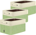 BALEINE 3 Pack Fabric Closet Storage Bins for Shelves, Linen Closet Organizers and Storage, Decorative Baskets for Organizing