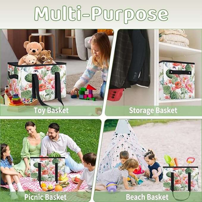 Reusable Grocery Bags Heavy Duty Shopping Bags Foldable Large Tote Bags with Long Handles & Hard Bottom
