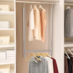 Simple Houseware Adjustable Closet Hanging Rod, Chrome