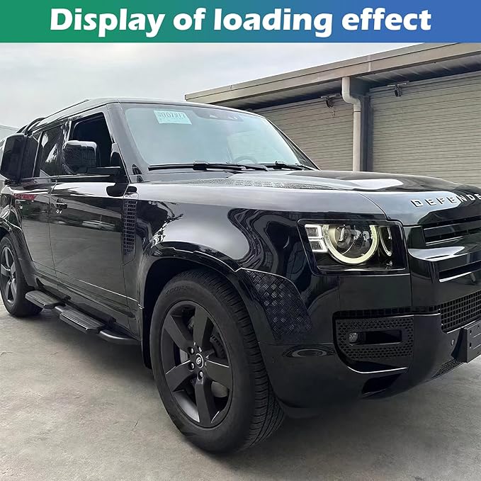 Front Wheel Arch Covers for Land Rover Defender 2020-2025 | Black Body Anti-Scratch Protection Cover Trim Kit Compatible | Defender 90 110 130 Accessories | Easy Installation | Decoration Armor