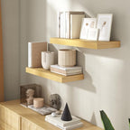 24 Inch Floating Shelves for Wall, 8 Inch Deep Floating Shelf for Storage & Display, Rustic Wall Mounted Shelf with Invisible