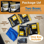 Car Headlight Restoration Kit, 2-Step Headlight Cleaner with Oxidation Removal & Ceramic Coating Wipes, Removes Oxide & Yellowing Restore Clarity, Headlight Polish Restorer Kit (2 Set)