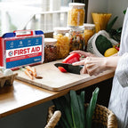 Be Smart Get Prepared 180 Piece First Aid Kit: Clean, Treat, Protect Minor Cuts, Scrapes. Home, Office, Car, School, Business
