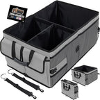 GORILLA GRIP Large Capacity Sturdy Trunk Storage Organizer, Slip and Water Resistant Collapsible Organization Container for