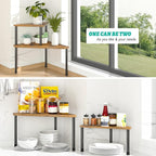 Weenson Kitchen Countertop Organizer Spice Rack for Salt, Bathroom Counter Organizer Over Sink for Toiletries, Makeup, 2-Tier
